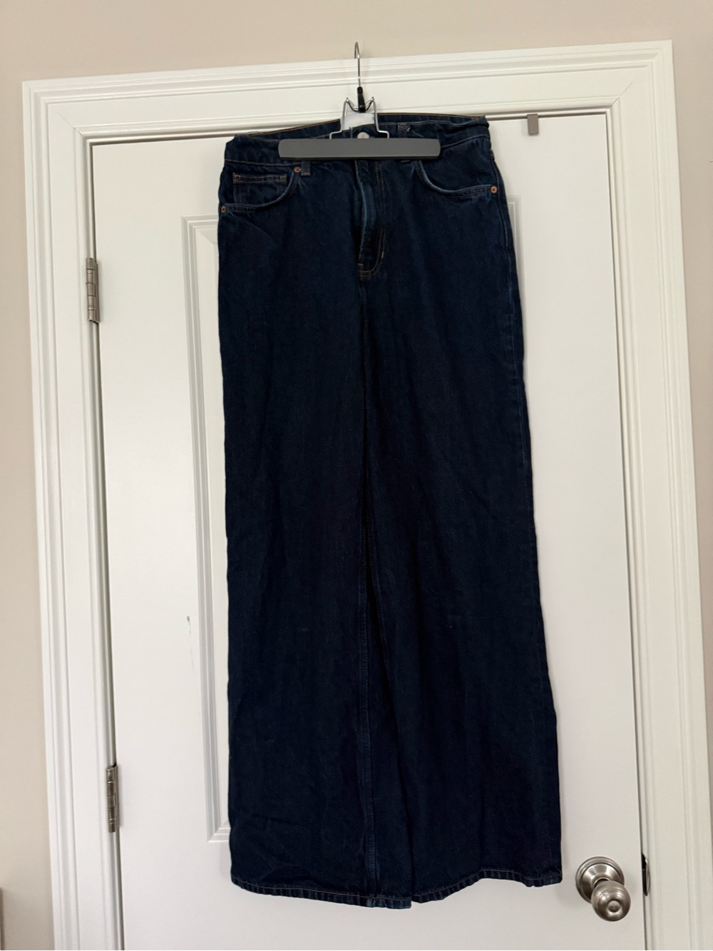 Reformation Cary High Rise Slouchy Wide Leg Jeans in Ondine (US 8/29) - Picture 2 of 5